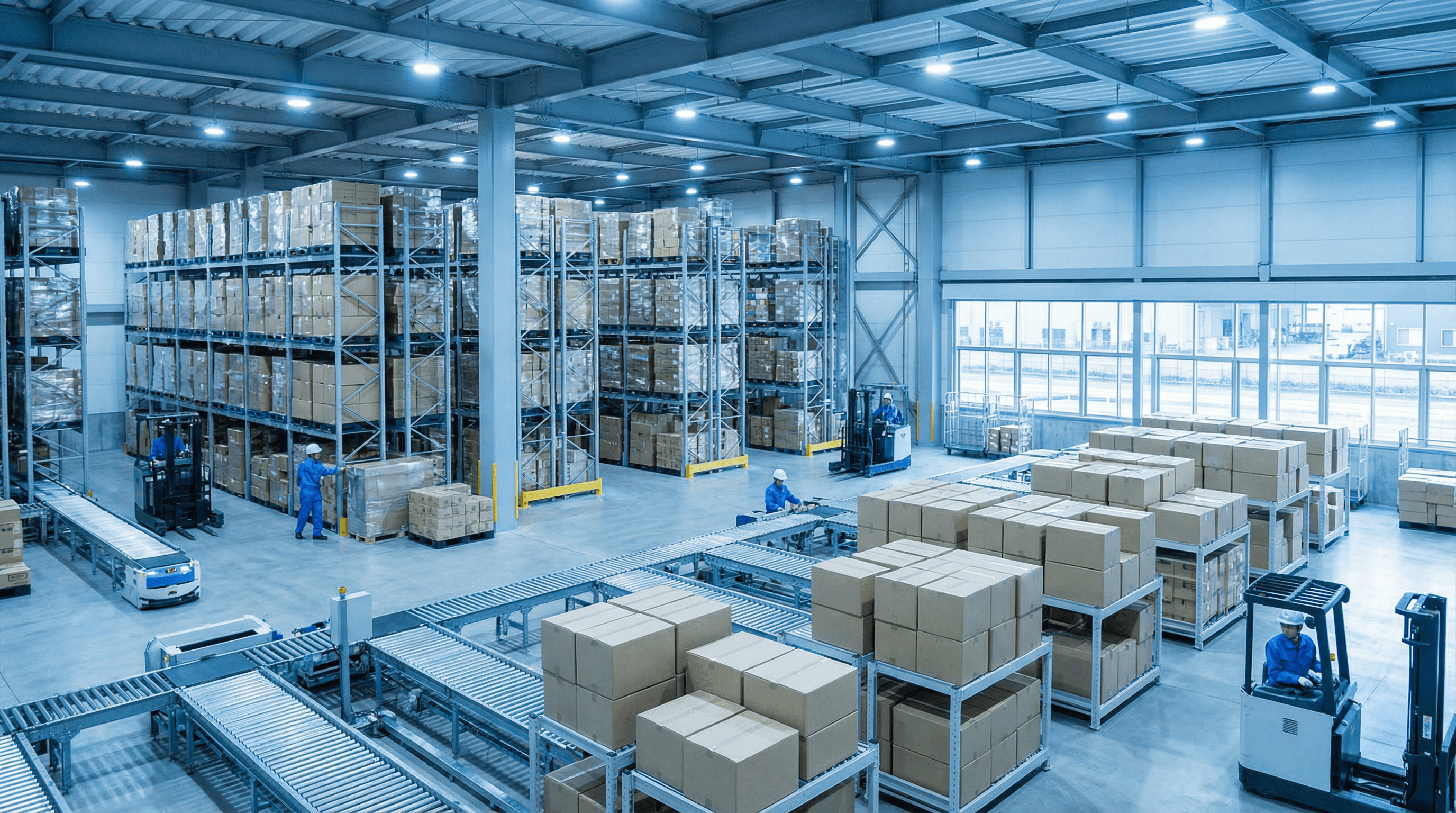 物流倉庫の背景